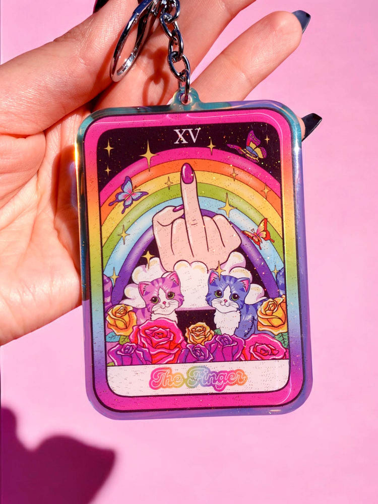 The Finger Rainbow Acrylic Keychain (Online Order Only)