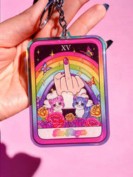 The Finger Rainbow Acrylic Keychain (Online Order Only)