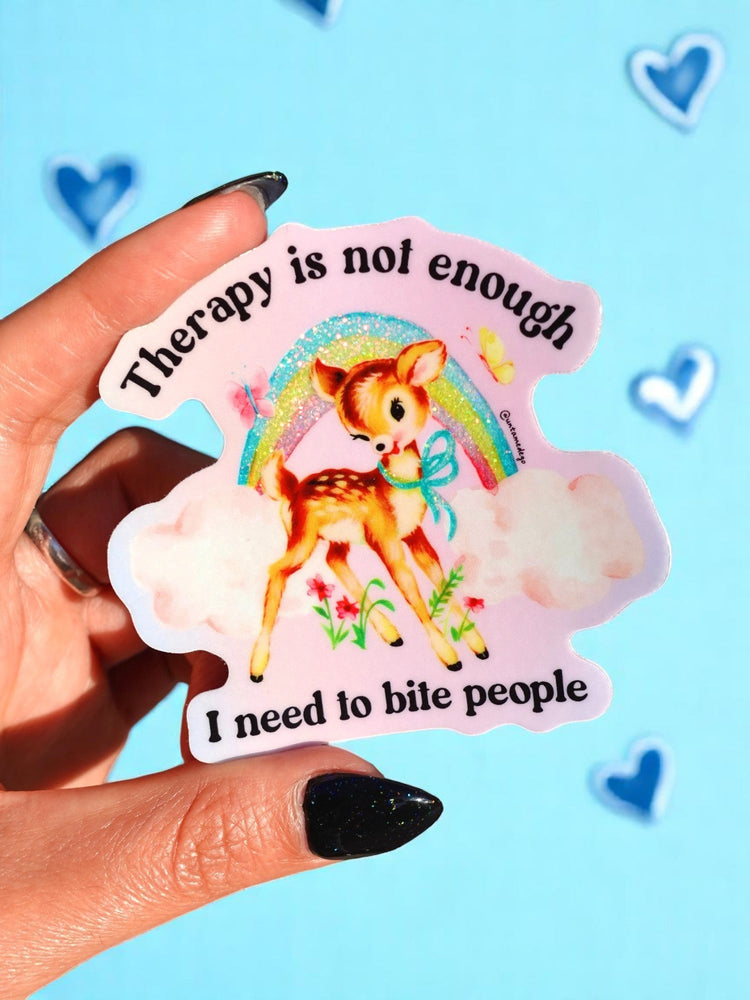 Funny Mental Health Sticker Pack –  Holographic Waterproof Vinyl Decals – Discounted Bundle of Anxiety, Therapy & Trauma Humor (ONLINE ORDER ONLY)