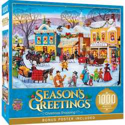 Season's Greetings - Christmas Shopping 1000 Piece Jigsaw Puzzle (ONLINE ORDER ONLY)