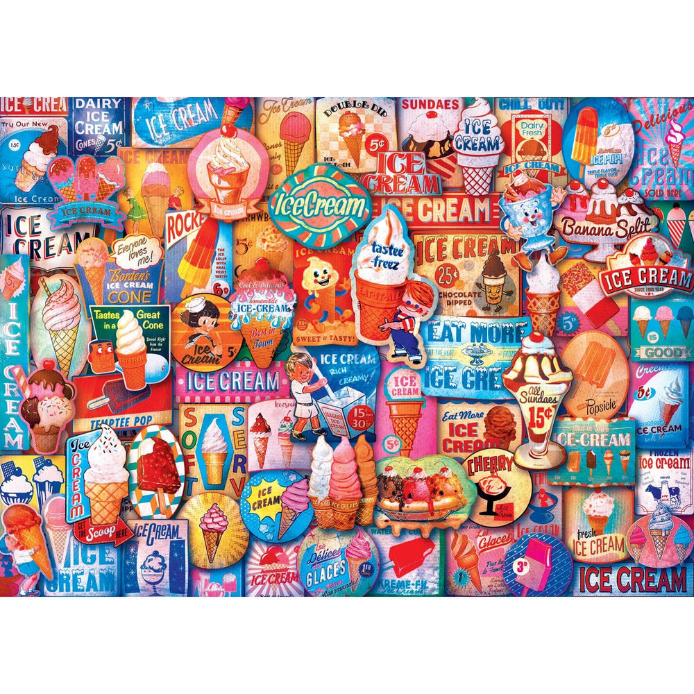 Flashbacks - Ice Cream Treats 1000 Piece Jigsaw Puzzle (ONLINE ORDER ONLY)