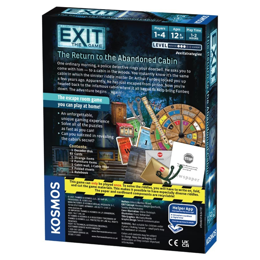 EXIT: The Return to the Abandoned Cabin (ONLINE ORDER ONLY)