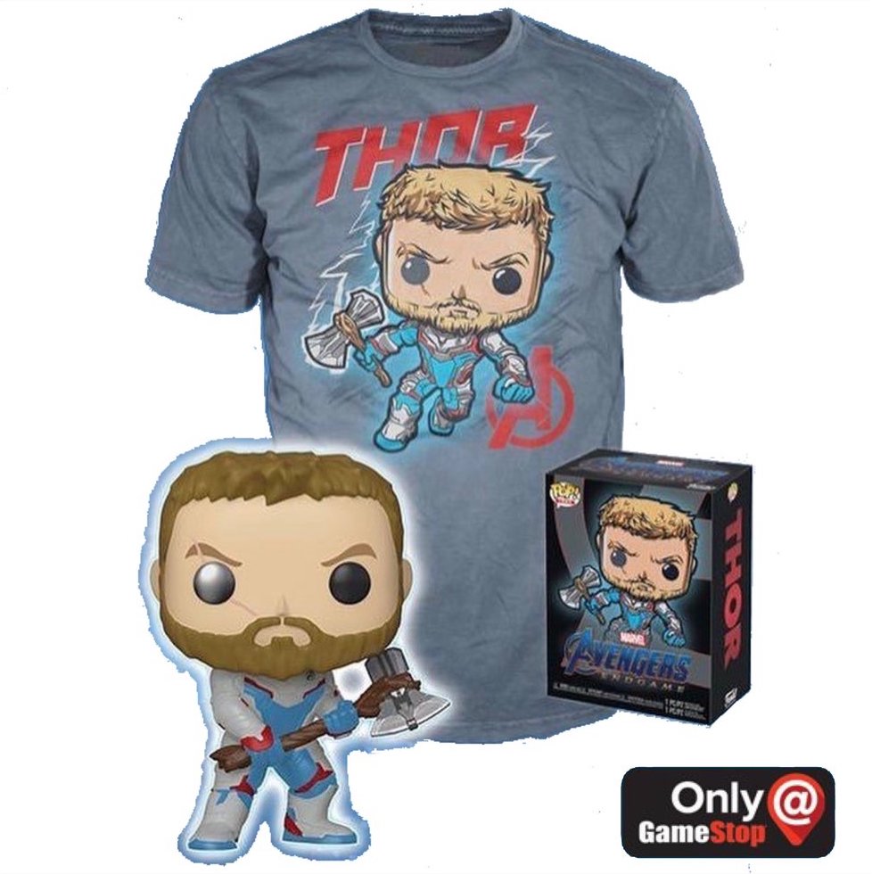 Thor (Quantum Realm Suit, Glow in the Dark) and Thor Tee (2XL, Sealed) 452 - GameStop Exclusive (Online Order Only)