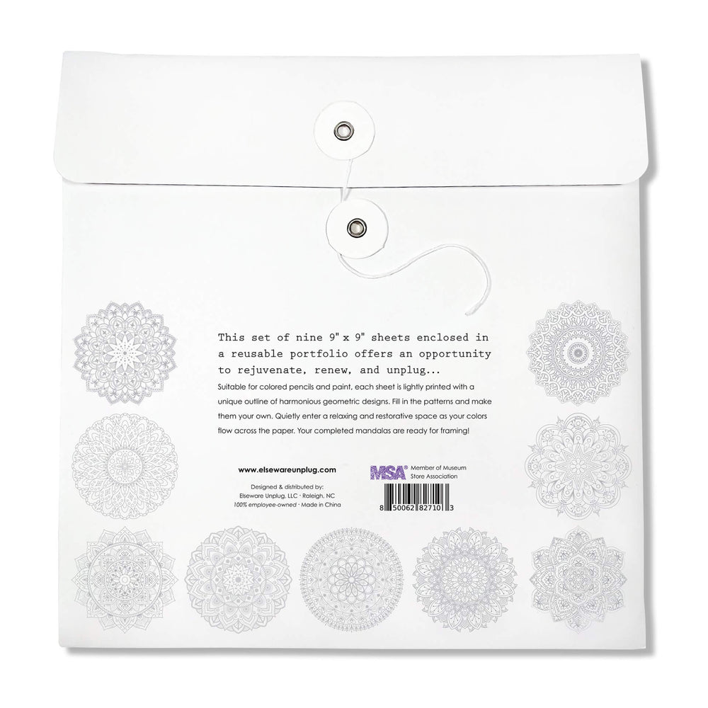 Mandala Coloring Sheets - Deluxe 110lb Paper, Artist Quality (ONLINE ORDER ONLY)