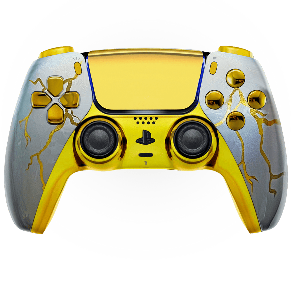 GOLD THUNDER PS5 CUSTOM MODDED CONTROLLER (Online Order Only)