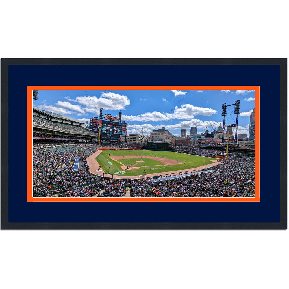 Framed Comerica Park Detroit Tigers MLB 16x24 Baseball Photo Professionally Matted (ONLINE ORDER ONLY)