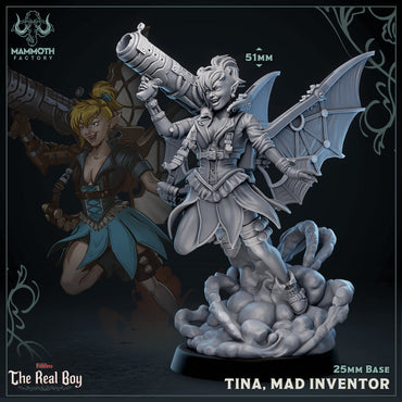 Tina, Mad Inventor (Female Fairy Artificer) (Online Only)
