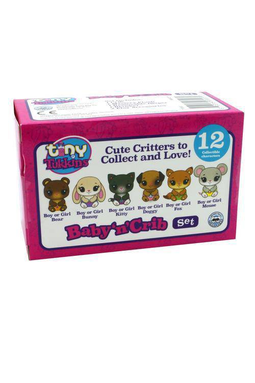 Tiny Tukkins Blind Pack - 6 piece set with Crib, Accessories and a mystery Plush (Online Order Only)