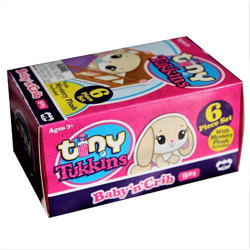 Tiny Tukkins Blind Pack - 6 piece set with Crib, Accessories and a mystery Plush (Online Order Only)