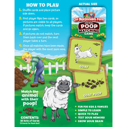 Old MacDonald's Farm - Animal Poop Matching Game (ONLINE ORDER ONLY)