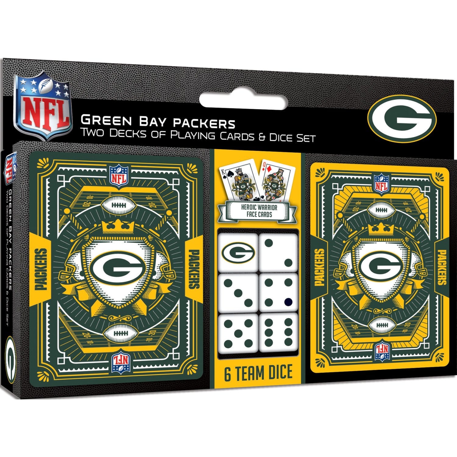Green Bay Packers - 2-Pack Playing Cards & Dice Set (ONLINE ORDER ONLY)
