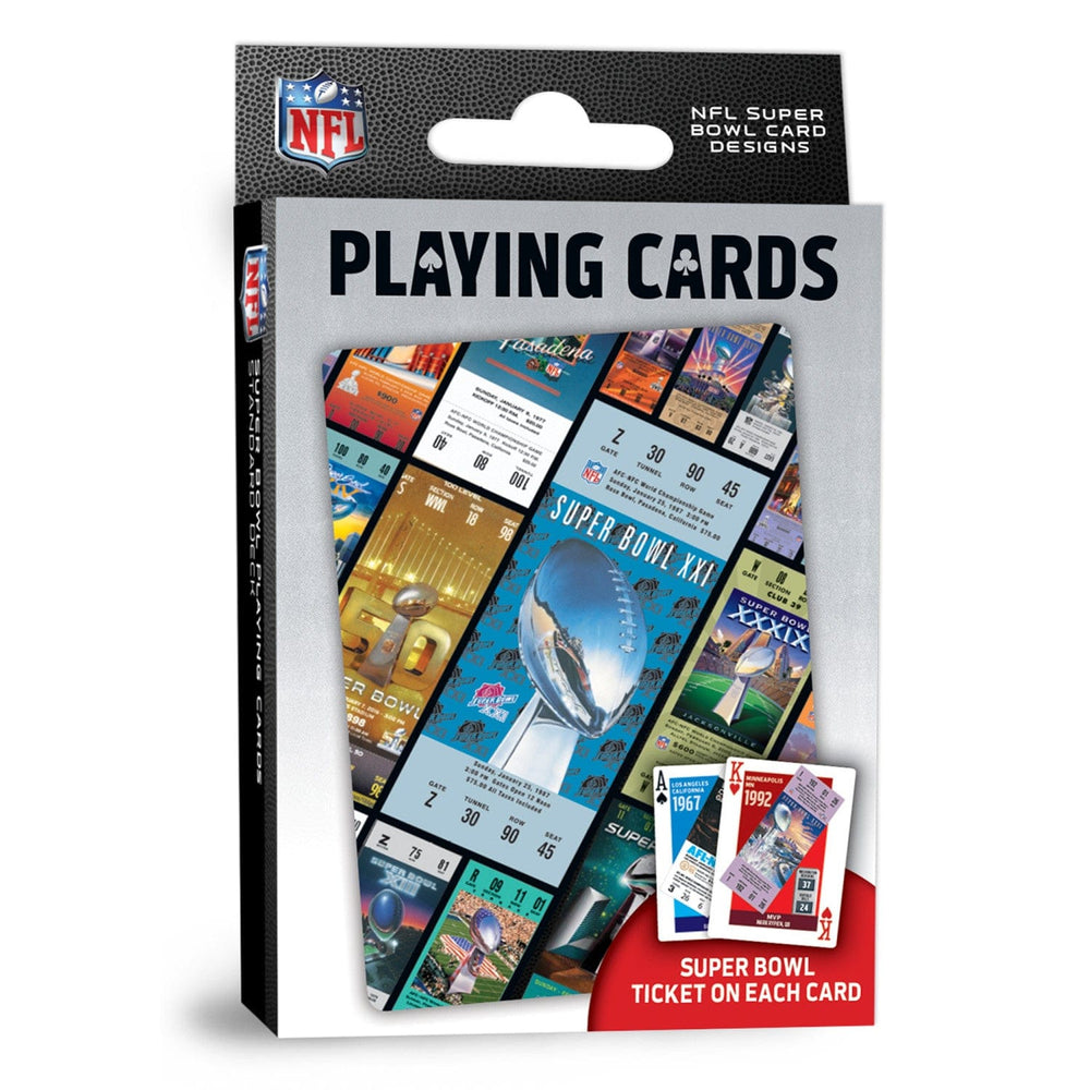NFL Super Bowl Ticket Playing Cards - 54 Card Deck (ONLINE ORDER ONLY)