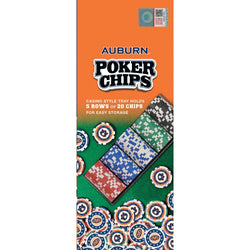 Auburn Tigers 100 Piece Poker Chips (ONLINE ORDER ONLY)
