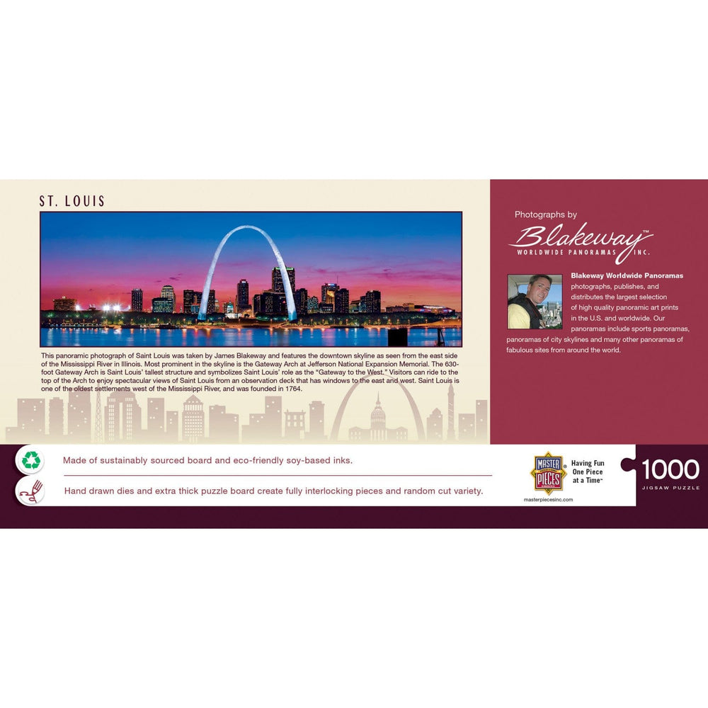 St. Louis, Missouri 1000 Piece Panoramic Jigsaw Puzzle (ONLINE ORDER ONLY)