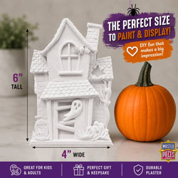 Haunted House - 6" Light-Up Plaster Paint Kit