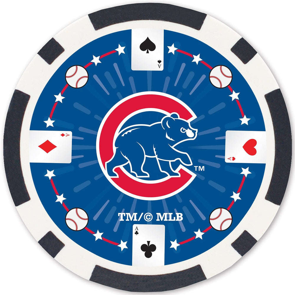 Chicago Cubs 100 Piece Poker Chips (ONLINE ORDER ONLY)