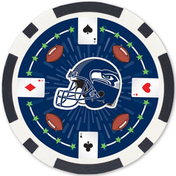 Seattle Seahawks 100 Piece Poker Chips (ONLINE ORDER ONLY)