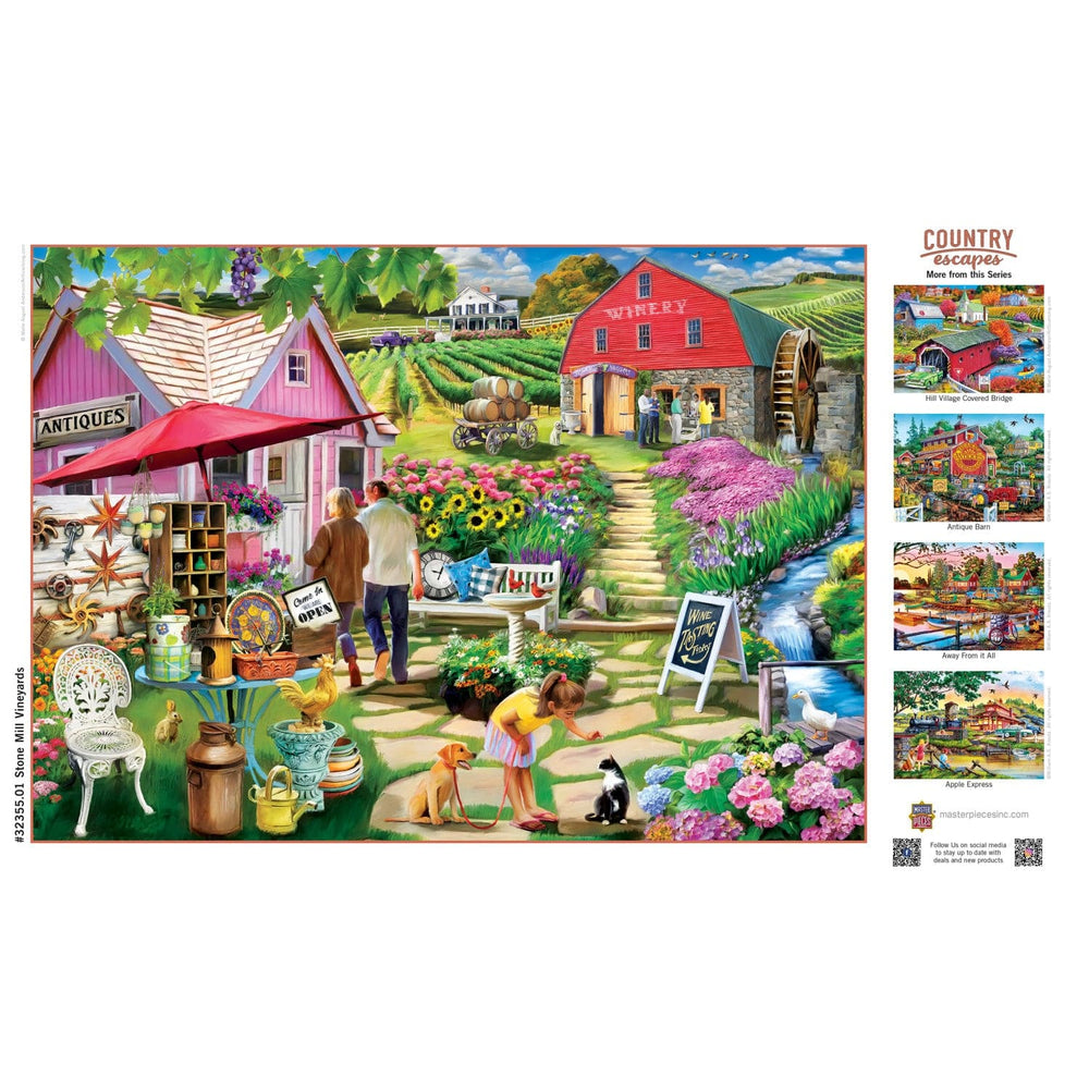 Country Escapes - Stone Mill Vineyards 500 Piece Jigsaw Puzzle (ONLINE ORDER ONLY)