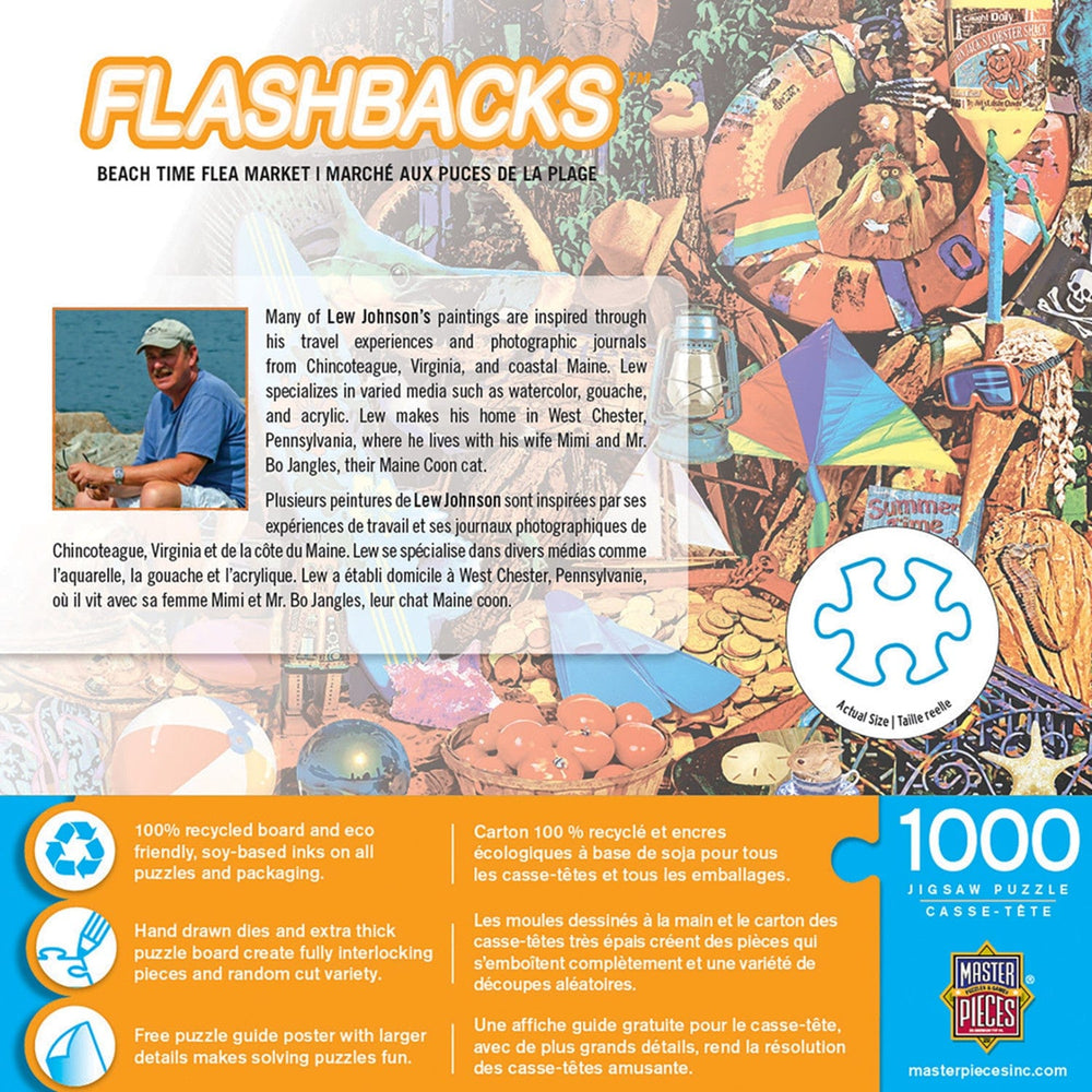 Flashbacks - Beach Time Flea Market 1000 Piece Jigsaw Puzzle (ONLINE ORDER ONLY)