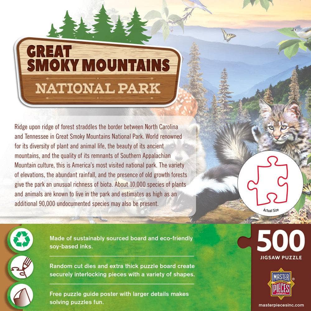 Great Smoky Mountains National Park 500 Piece Jigsaw Puzzle (ONLINE ORDER ONLY)