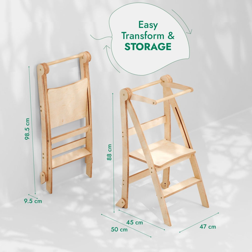 Toddler Tower: Step stool for Kids - Graphite (ONLINE ORDER ONLY)