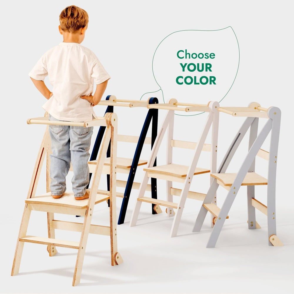 Toddler Tower: Step stool for Kids - Graphite (ONLINE ORDER ONLY)