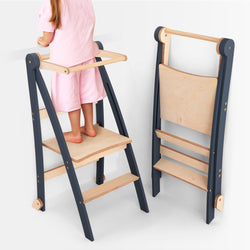 Toddler Tower: Step stool for Kids - Graphite (ONLINE ORDER ONLY)