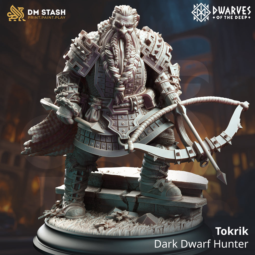 Tokrik, Dark Dwarf Hunter (Male Dwarf Ranger) (Online Order Only)