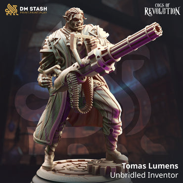 Tomas Lumens, Unbridled Inventor (Male Half-Orc Artificer) (Online Order Only)