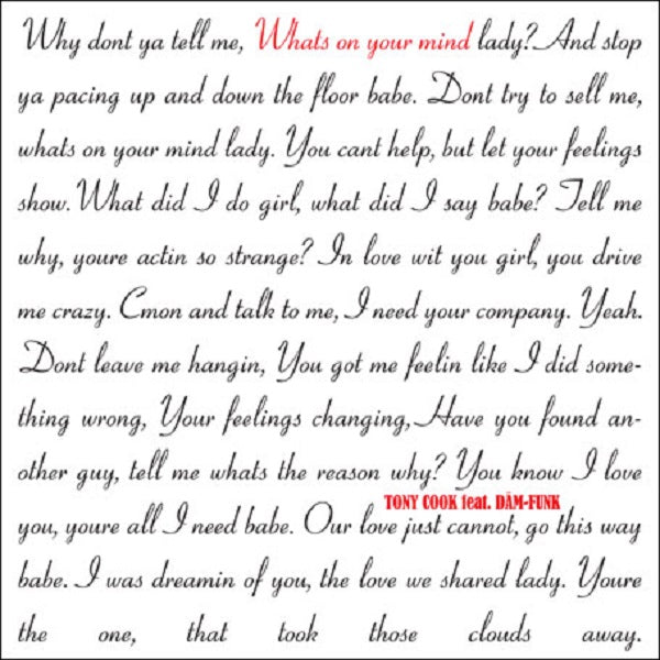 The Rap ft. the Kids / What's On Your Mind ft Tevell - 7