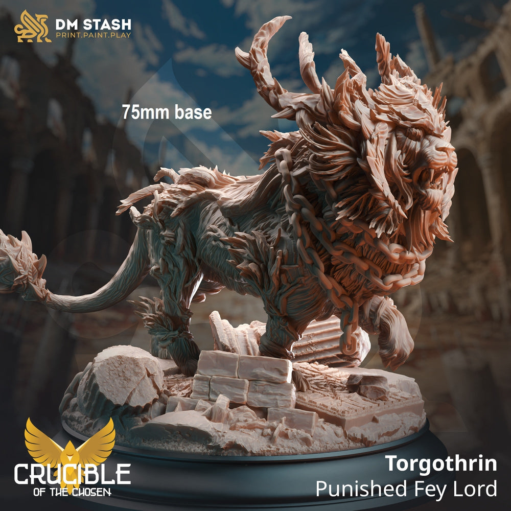 Torgothrin, Punished Fey Lord (Male Lion Warrior Beast) (Online Only)