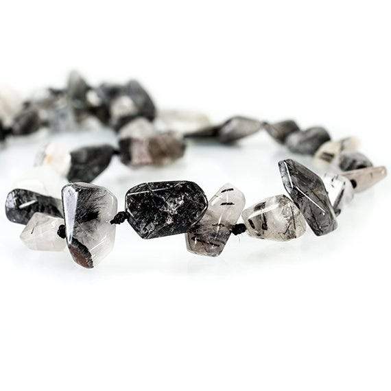 Tourmalinated Quartz Faceted Nugget (ONLINE ORDER ONLY)