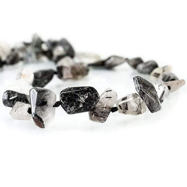 Tourmalinated Quartz Faceted Nugget (ONLINE ORDER ONLY)