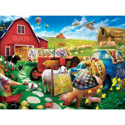 Green Acres - Quilt Country 300 Piece EZ Grip Jigsaw Puzzle (ONLINE ORDER ONLY)