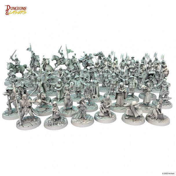 Dungeons & Lasers: Townsfolk Miniature Pack (ONLINE ORDER ONLY)