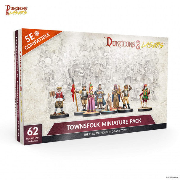 Dungeons & Lasers: Townsfolk Miniature Pack (ONLINE ORDER ONLY)