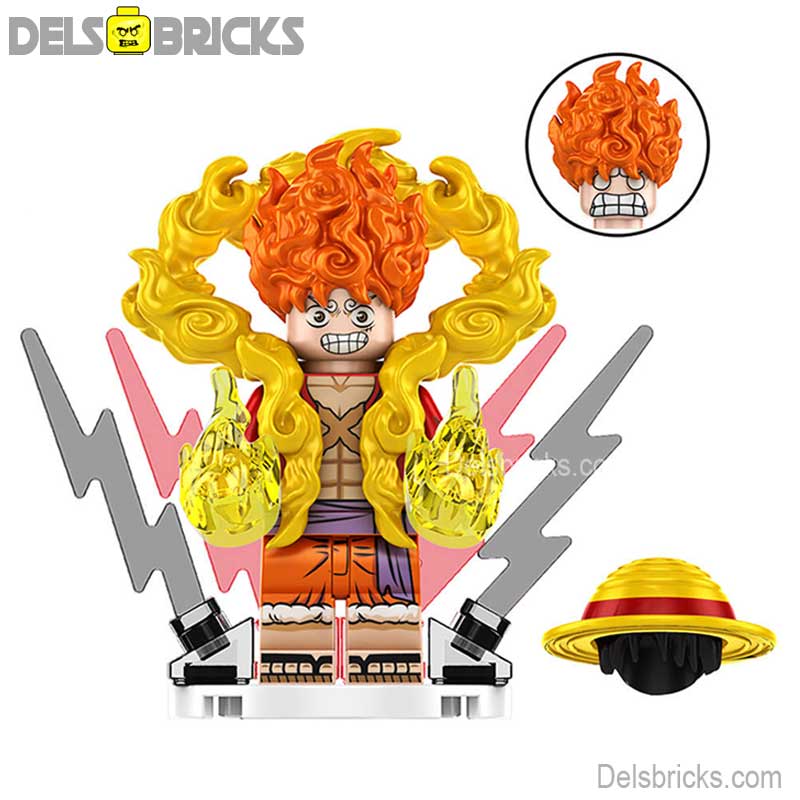 Monkey D Luffy Nika Sun God from One Piece Lego Anime Minifigures (ONLINE ORDER ONLY)