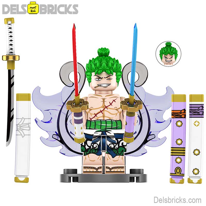Roronoa Zoro from ONE PIECE Anime Lego Minifigures custom toys new (ONLINE ORDER ONLY)