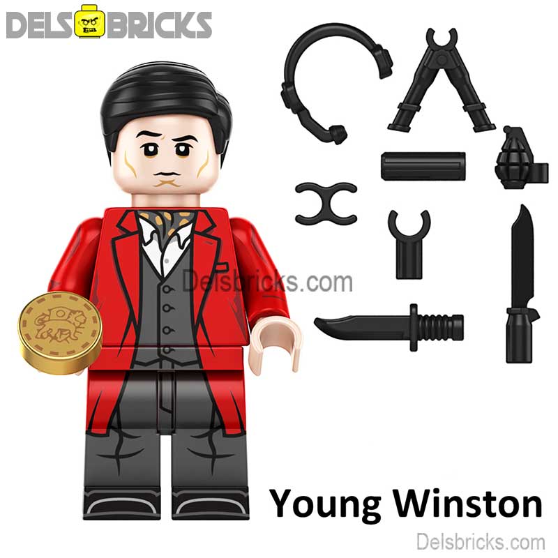 Young Winston John Wick Movie Characters Minifigures (ONLINE ORDER ONLY)