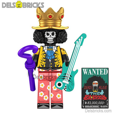 Brook from One Piece Lego Anime Minifigures Custom Toys set5 (ONLINE ORDER ONLY)