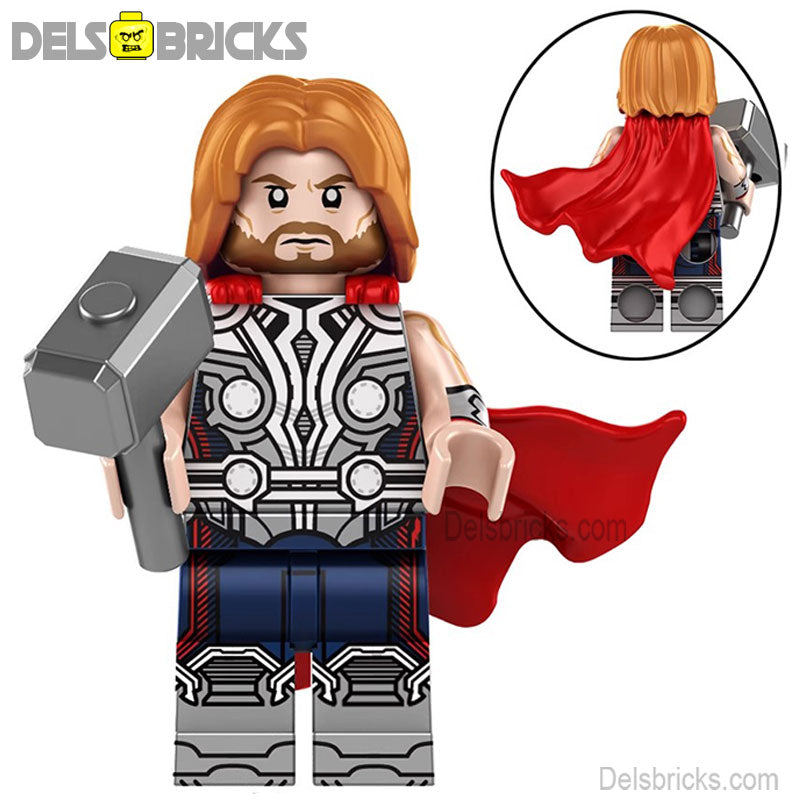Thor from Avengers Lego Marvel Minifigures Custom Toys 4 (ONLINE ORDER ONLY)