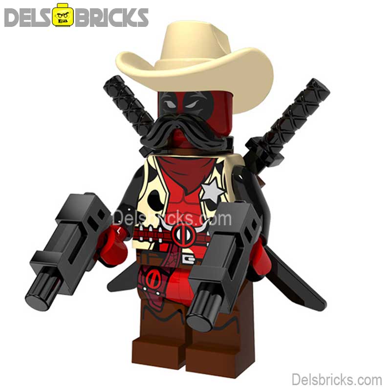 Cowboy Deadpool Lego marvel Minifigures Custom toys (ONLINE ORDER ONLY)