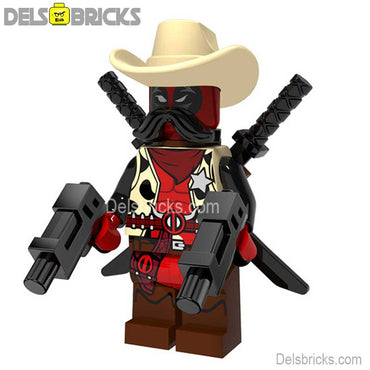 Cowboy Deadpool Lego marvel Minifigures Custom toys (ONLINE ORDER ONLY)