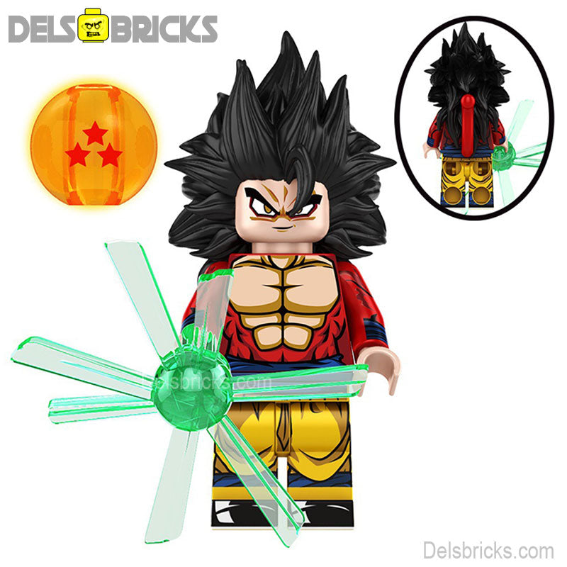 Goku 4 Dragon Ball Z Super Lego Minifigures Custom Anime Toys New (ONLINE ORDER ONLY)