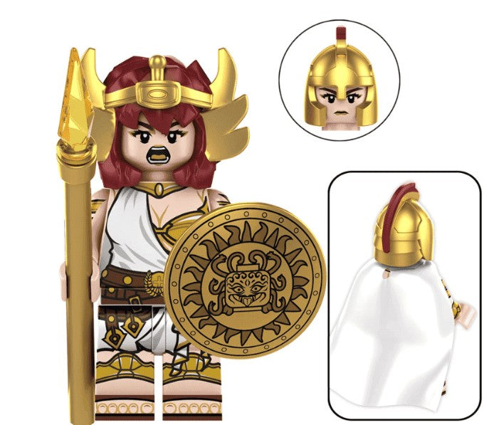 Athena Minifigure – Greek Goddess of Wisdom & War (ONLINE ORDER ONLY)