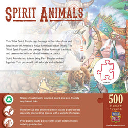 Tribal Spirit - Spirit Animals 500 Piece Jigsaw Puzzle (ONLINE ORDER ONLY)