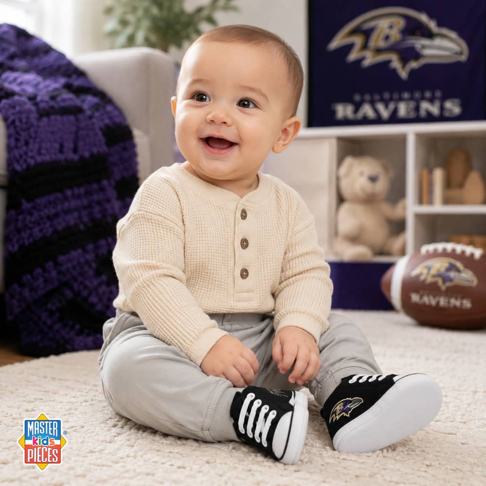 Baltimore Ravens Baby Shoes