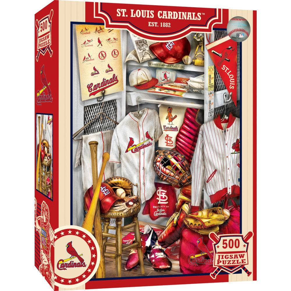 St. Louis Cardinals - Locker Room 500 Piece Jigsaw Puzzle (ONLINE ORDER ONLY)