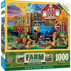 Farm & Country - Pete & Paul's Produce 1000 Piece Jigsaw Puzzle (ONLINE ORDER ONLY)