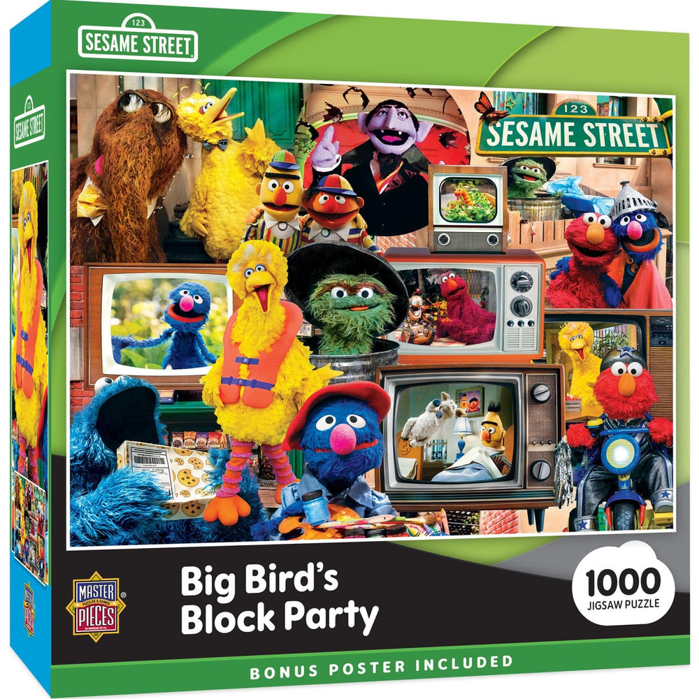 Sesame Street - Big Bird's Block Party 1000 Piece Jigsaw Puzzle (ONLINE ORDER ONLY)